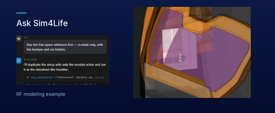 AI Assistant: plain-language instruction and resulting model